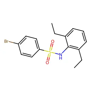 4-bromo-N-(2,6-diethylphenyl)benzenesulfonamide structure