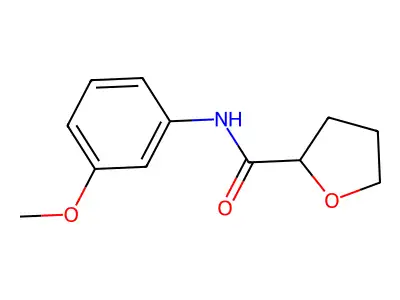 N-(3-methoxyphenyl)oxolane-2-carboxamide structure