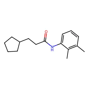 3-cyclopentyl-N-(2,3-dimethylphenyl)propanamide structure