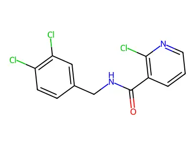 N3-(3,4-dichlorobenzyl)-2-chloronicotinamide structure