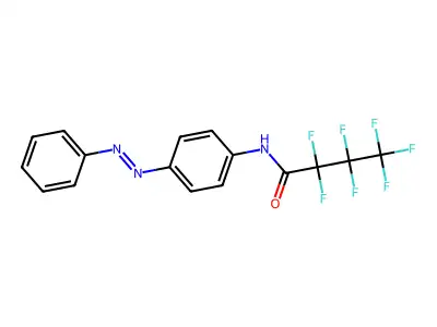 2,2,3,3,4,4,4-heptafluoro-N-(4-phenyldiazenylphenyl)butanamide structure