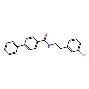 N-[2-(3-chlorophenyl)ethyl]-4-phenylbenzamide structure