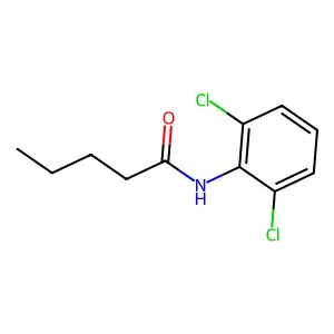 N-(2,6-dichlorophenyl)pentanamide structure