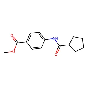 Methyl 4-cyclopentaneamidobenzoate structure