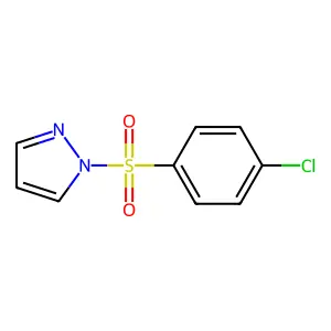1-[(4-chlorophenyl)sulfonyl]-1H-pyrazole structure