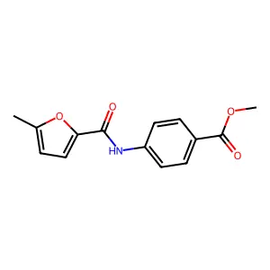 Methyl 4-[(5-methylfuran-2-carbonyl)amino]benzoate structure