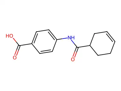 4-[(Cyclohex-3-EN-1-ylcarbonyl)amino]benzoic acid structure