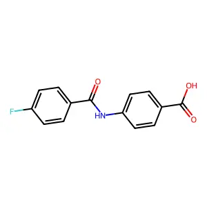 4-[(4-Fluorobenzoyl)amino]benzoic acid structure