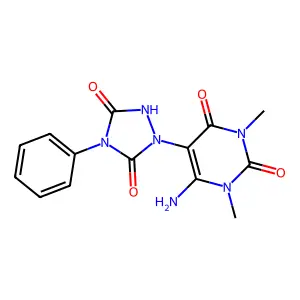 6-amino-5-(3,5-dioxo-4-phenyl-1,2,4-triazolidin-1-yl)-1,3-di structure