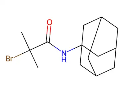 N1-(1-adamantyl)-2-bromo-2-methylpropanamide structure