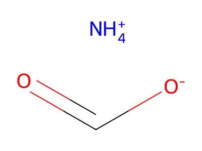 甲酸铵 structure