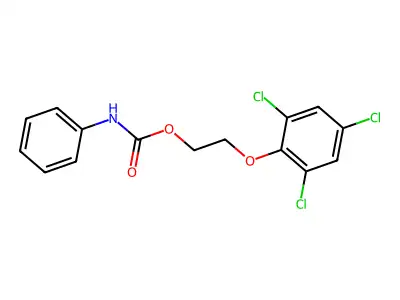 2-(2,4,6-trichlorophenoxy)ethyl N-phenylcarbamate structure