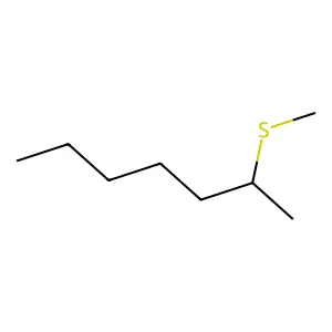 Heptane, 2-(methylthio)- structure