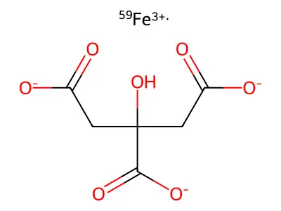 Ferric citrate fe-59 structure