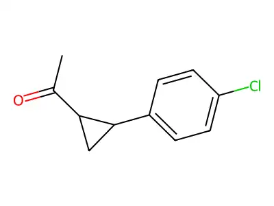 1-[2-(4-Chlorophenyl)cyclopropyl]-1-ethanone structure