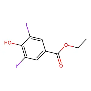 Ethyl 4-hydroxy-3,5-diiodobenzoate structure