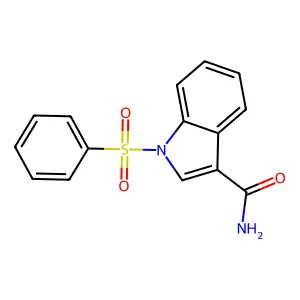1-(苯磺酰基)-1H-吲哚-3-甲酰胺 structure