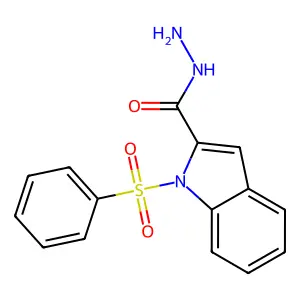 1-(Phenylsulfonyl)-1H-indole-2-carboxylic acid hydrazide structure