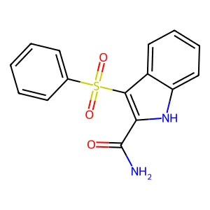 1H-Indole-2-carboxamide, 3-(phenylsulfonyl)- structure