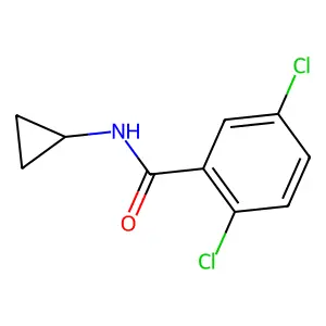 2,5-dichloro-N-cyclopropylbenzamide structure
