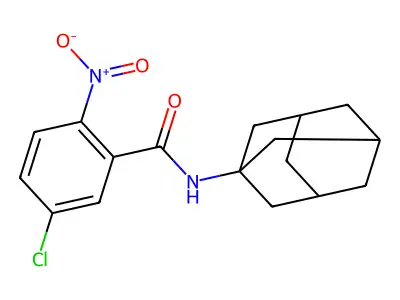 N-(1-adamantyl)-5-chloro-2-nitrobenzamide structure