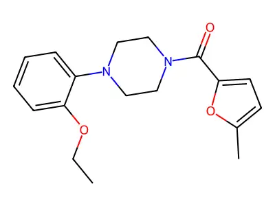 [4-(2-Ethoxyphenyl)piperazin-1-yl]-(5-methylfuran-2-yl)methanone structure