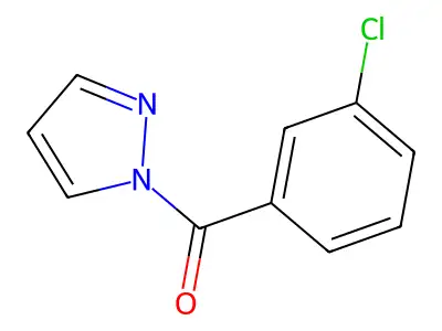 (3-chlorophenyl)(1H-pyrazol-1-yl)methanone structure