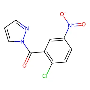 (2-Chloro-5-nitrophenyl)-pyrazol-1-ylmethanone structure