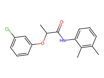 2-(3-chlorophenoxy)-N-(2,3-dimethylphenyl)propanamide structure