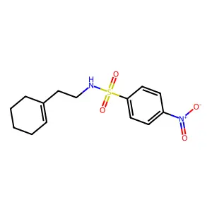 N-[2-(cyclohexen-1-yl)ethyl]-4-nitrobenzenesulfonamide structure
