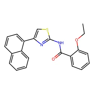 2-ethoxy-N-(4-naphthalen-1-yl-1,3-thiazol-2-yl)benzamide structure