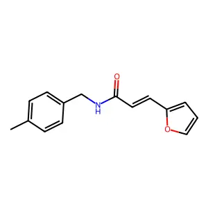 3-(furan-2-yl)-N-[(4-methylphenyl)methyl]prop-2-enamide structure