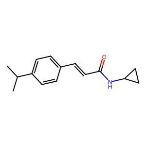 N-cyclopropyl-3-(4-isopropylphenyl)acrylamide structure