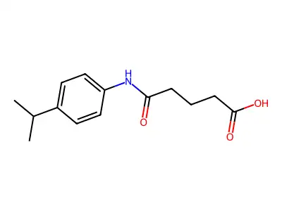 5-Oxo-5-{[4-(propan-2-yl)phenyl]amino}pentanoic acid structure