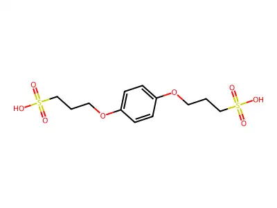 1-Propanesulfonic acid, 3,3'-[1,4-phenylenebis(oxy)]bis- structure