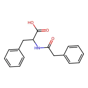 n-(Phenylacetyl)-d-phenylalanine structure