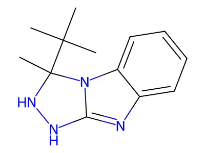 3-(1,1-Dimethylethyl)-2,3-dihydro-3-methyl-1H-1,2,4-triazolo(4,3-a)benzimidazole structure