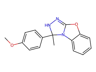 3-(4-Methoxyphenyl)-3-methyl-2,3-dihydrobenzo[4,5]oxazolo[2,3-c][1,2,4]triazole structure