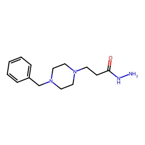 3-(4-Benzylpiperazin-1-yl)propanehydrazide structure