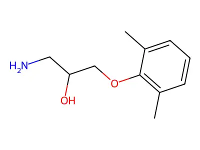 1-Amino-3-(2,6-dimethylphenoxy)propan-2-ol structure