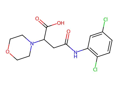 4-((2,5-Dichlorophenyl)amino)-2-morpholino-4-oxobutanoic acid structure