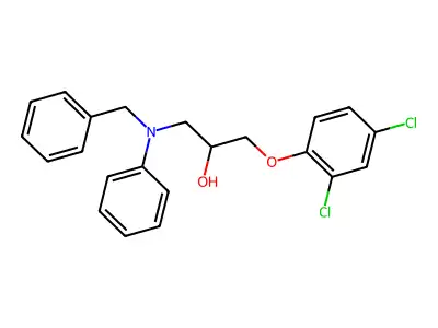 1-(Benzyl(phenyl)amino)-3-(2,4-dichlorophenoxy)propan-2-ol structure