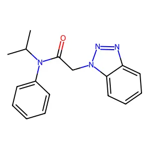 2-(1H-benzotriazol-1-yl)-N-phenyl-N-(propan-2-yl)acetamide structure