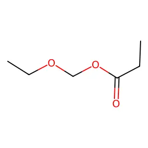 Propanoic acid ethoxymethyl ester structure