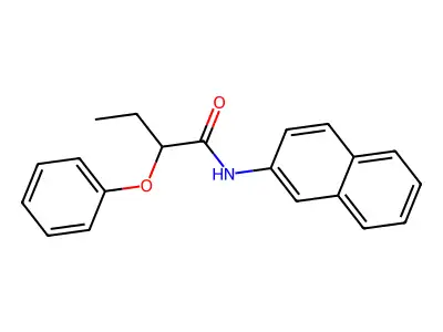 N-(2-naphthyl)-2-phenoxybutanamide structure
