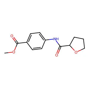 Methyl 4-(oxolane-2-carbonylamino)benzoate structure