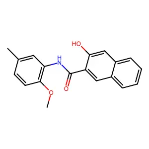 3-hydroxy-N-(2-methoxy-5-methylphenyl)naphthalene-2-carboxamide structure