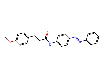 Benzenepropanamide, 4-methoxy-N-[4-(2-phenyldiazenyl)phenyl]- structure