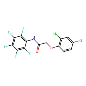 2-(2,4-dichlorophenoxy)-N-(2,3,4,5,6-pentafluorophenyl)acetamide structure