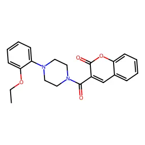 3-[4-(2-ethoxyphenyl)piperazine-1-carbonyl]-2H-chromen-2-one structure